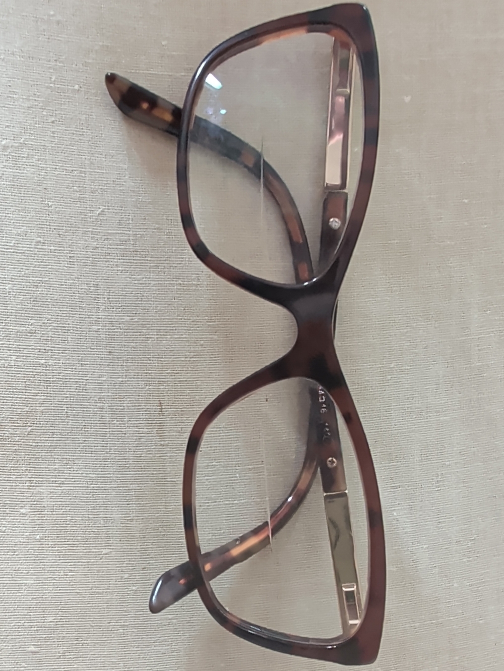 Versace Tortoiseshell Cat-Eye Women's Eyeglass Frames - Brown